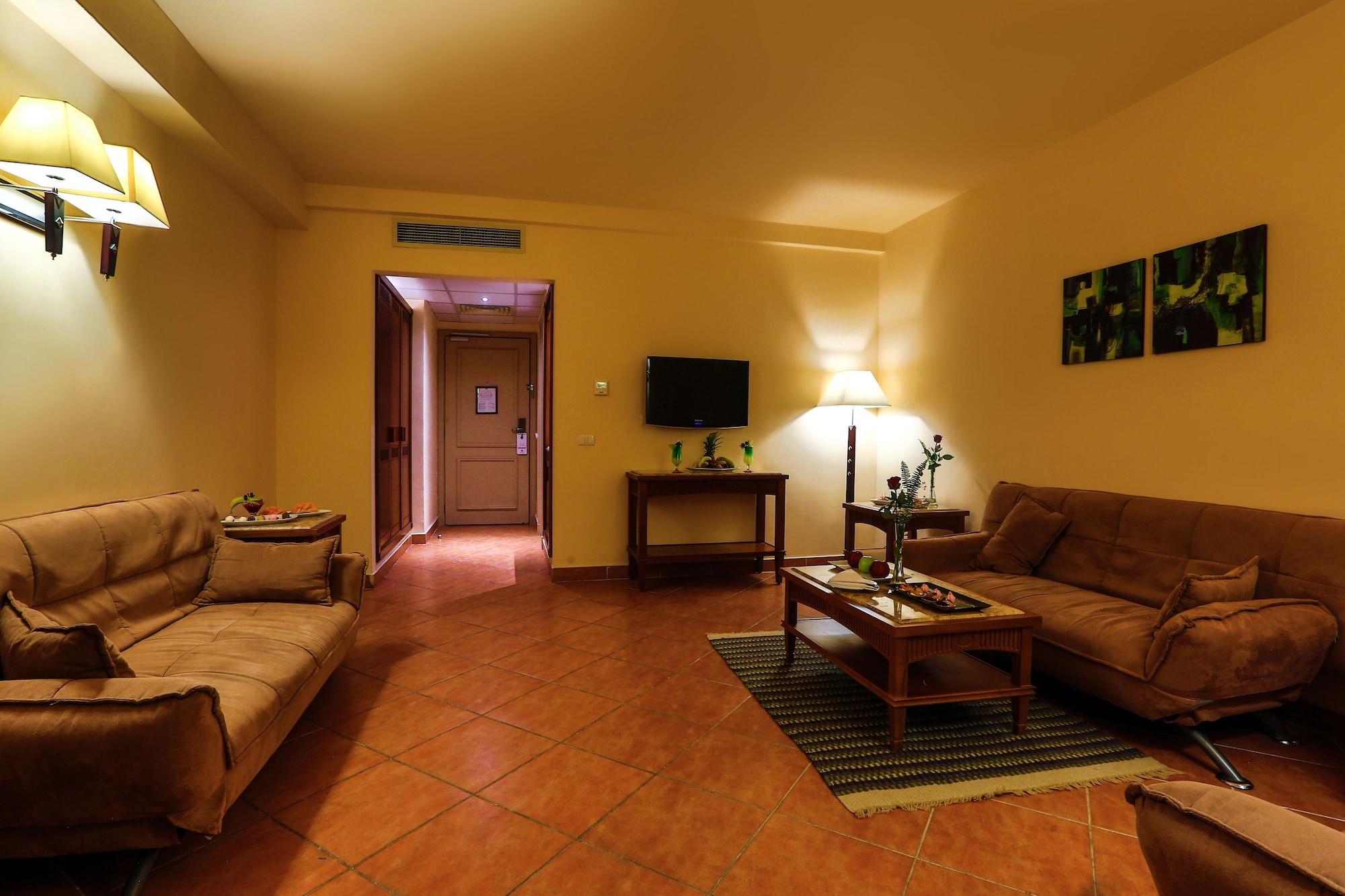 Hotel Charmillion Club Aquapark Sharm El-Sheikh Exterior foto A living room